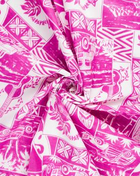 Polynesian fabric PEHE Pink - Tissushop